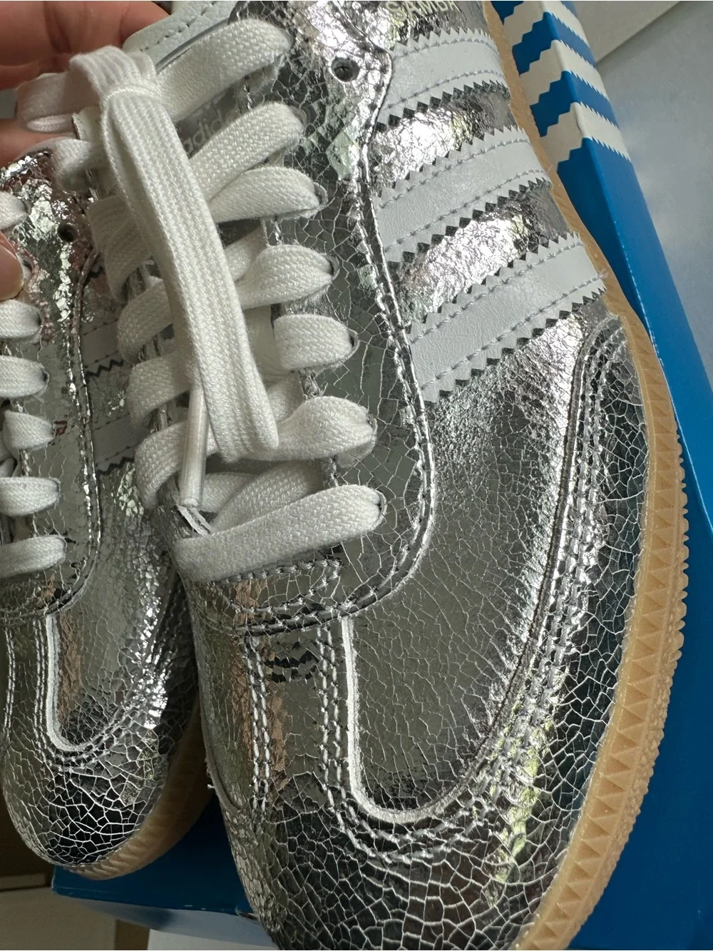 adidas shiny metallic